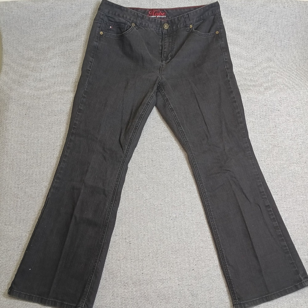 Tommy Hilfiger Hope Bootcut Jeans Womens 14A Black Excellent Stretch Denim